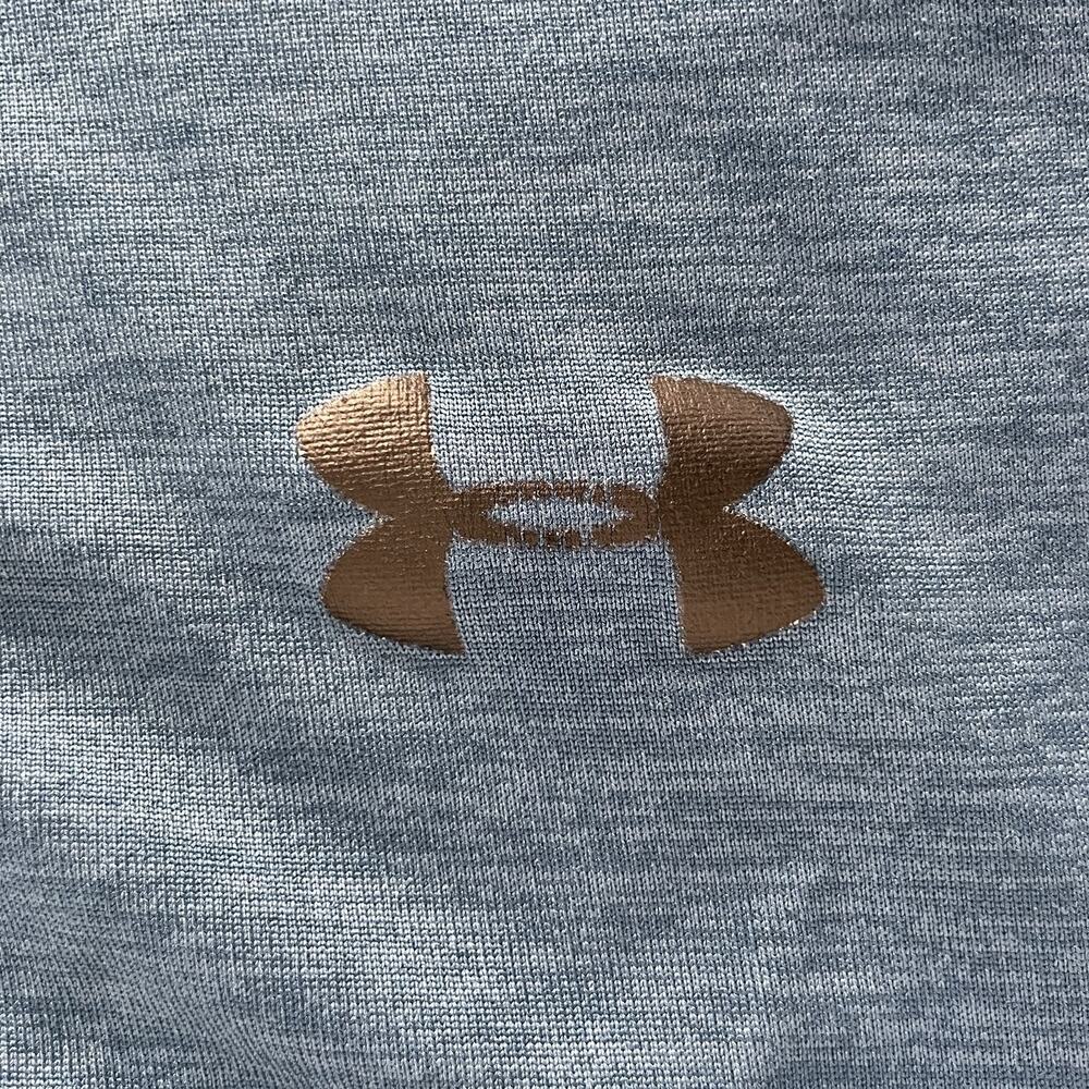 Under Armour HeatGear Quarter Zip Men's Pullover Golf Performance Blue M/L - Picture 5 of 6